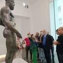 Il Premio Oscar Nicola Piovani ospite della MetroCity in visita ai Bronzi di Riace